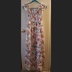 Dynamite XS Off the Shoulder Maxi Dress